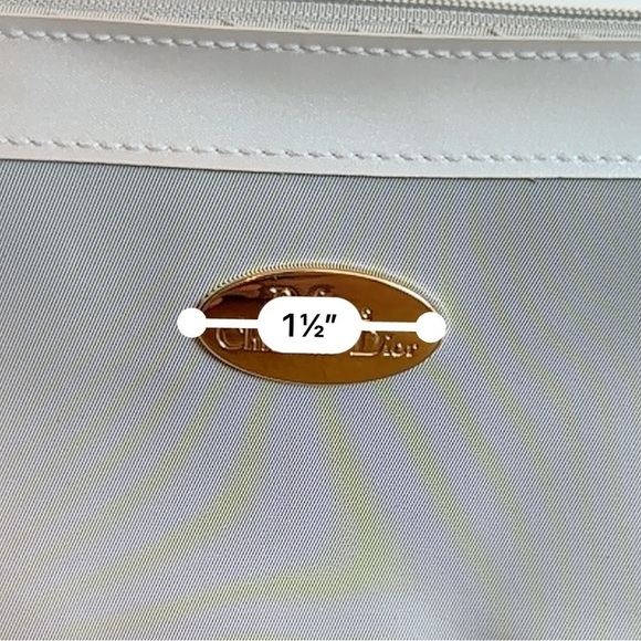 Vintage Christian Dior Parfume Bag Makeup Case Toiletry Kit Clutch Light  Grey - Picture 5 of 15